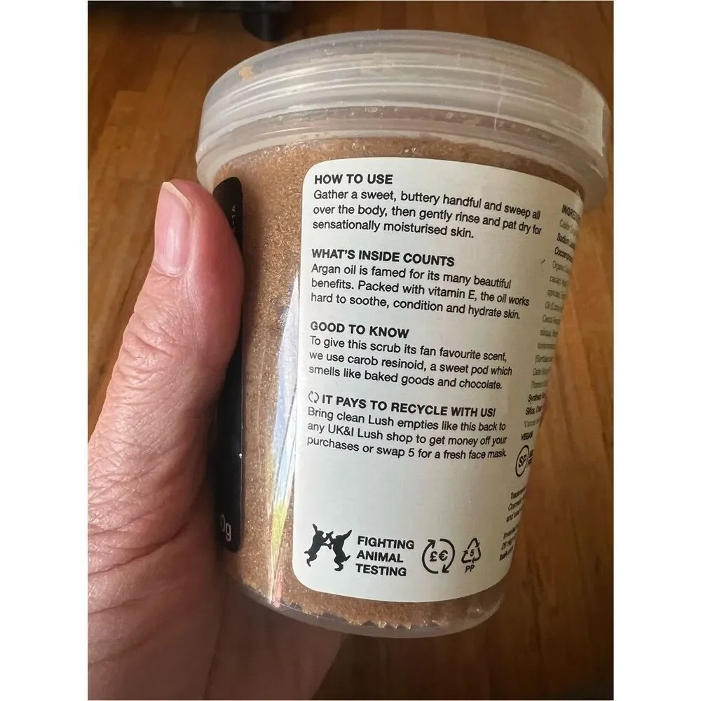 Lush UK Sticky Dates Sugar Scrub - 10.2 oz